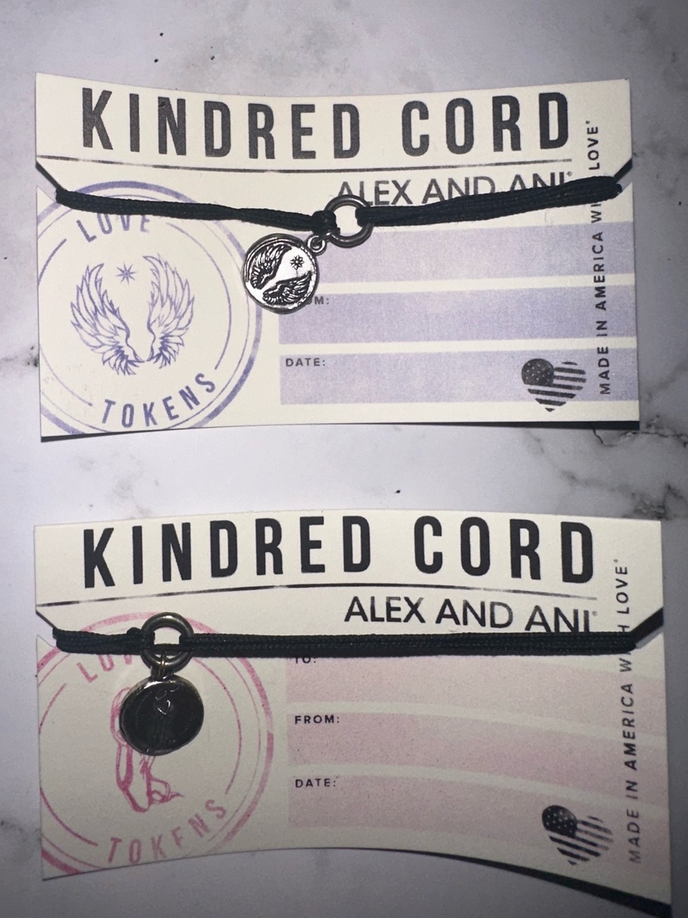 Alex and Ani Kindred Cord Bracelet Set of 4 in Black and Silver - Picture 3 of 4